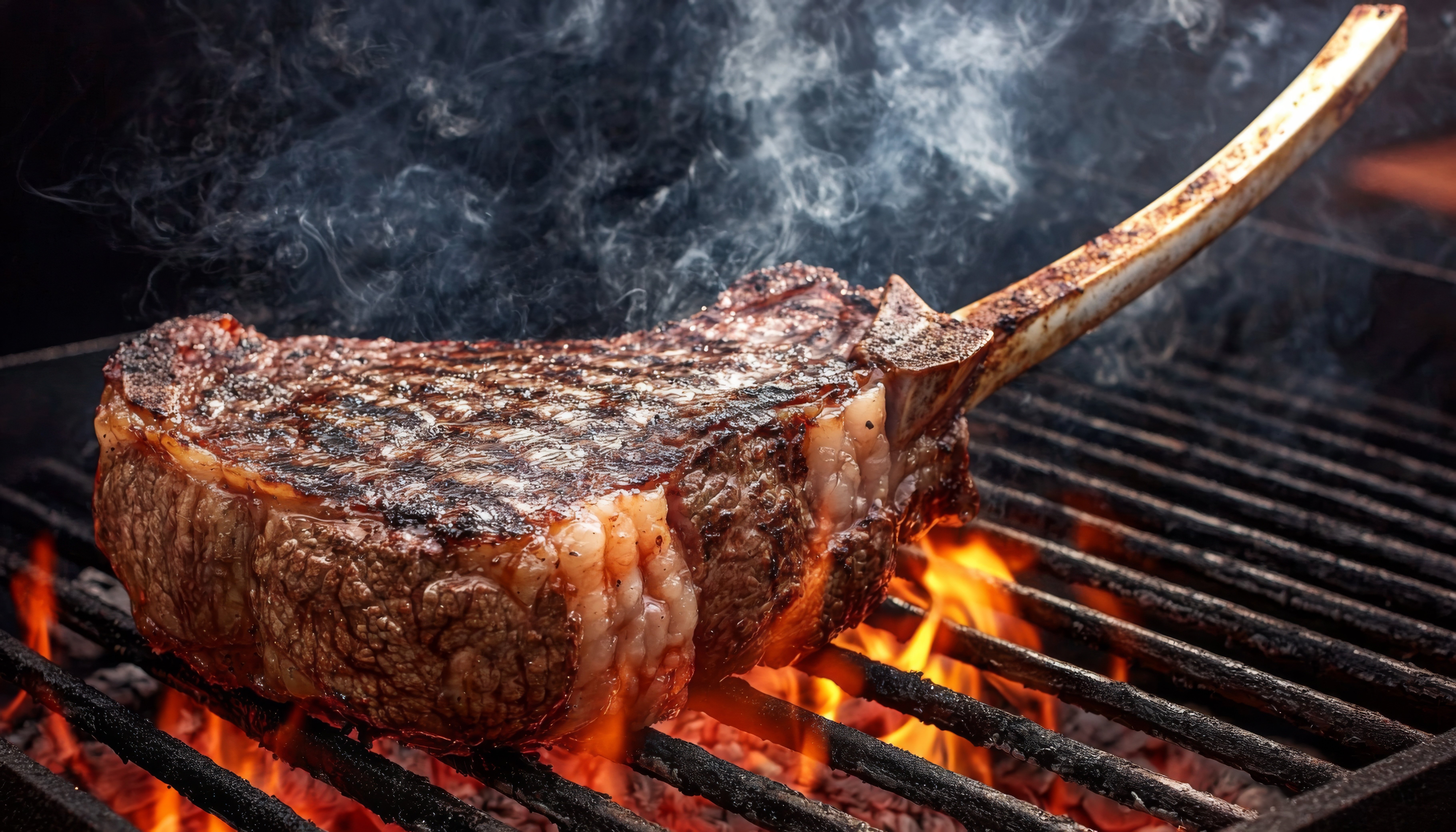 Tomahawk Steak auf Grillrost_AdobeStock_925760570